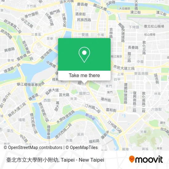 臺北市立大學附小附幼 map