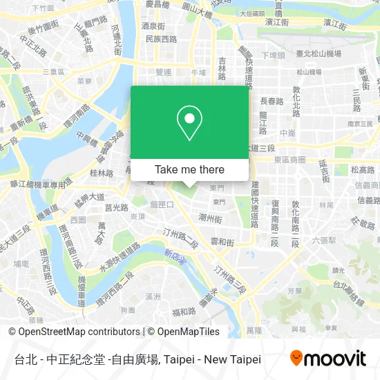台北 - 中正紀念堂 -自由廣場地圖