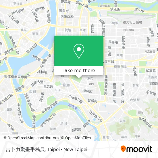 吉卜力動畫手稿展 map
