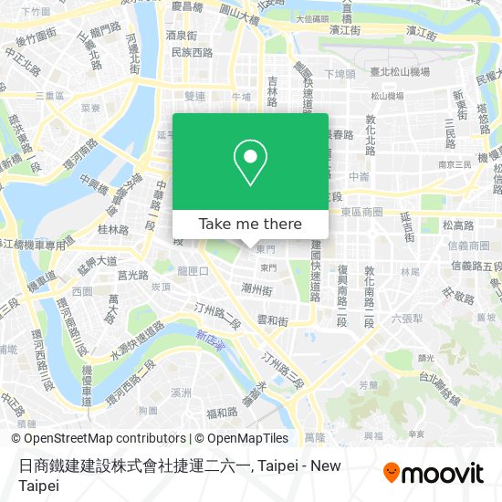 日商鐵建建設株式會社捷運二六一 map