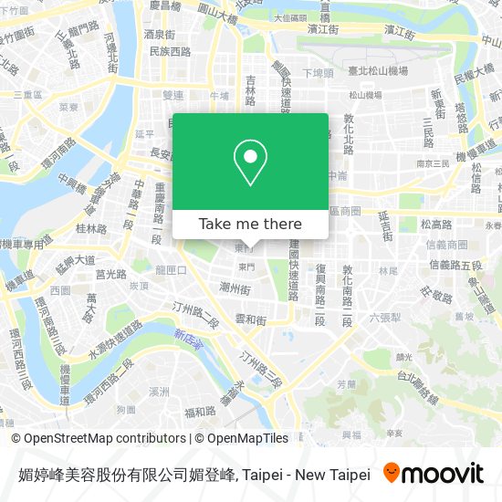 媚婷峰美容股份有限公司媚登峰地圖