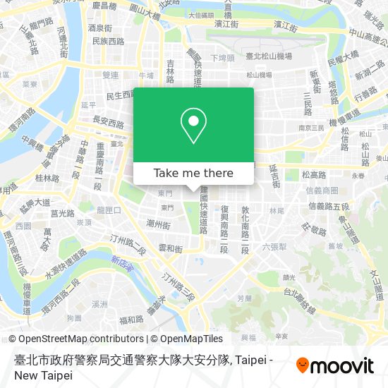 臺北市政府警察局交通警察大隊大安分隊地圖