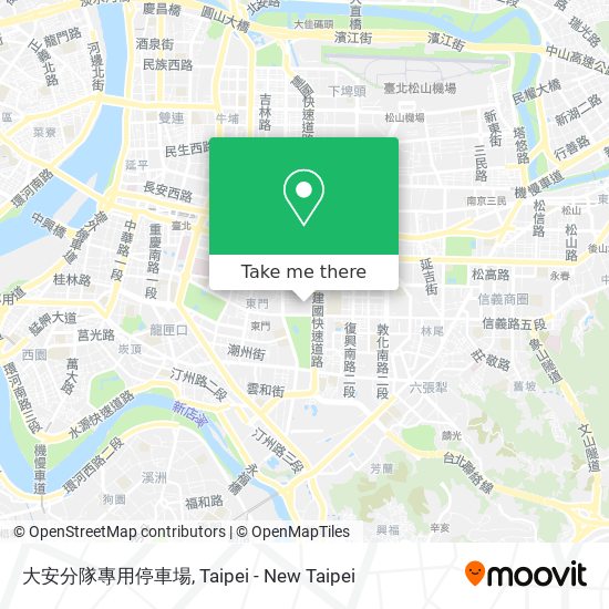 大安分隊專用停車場地圖