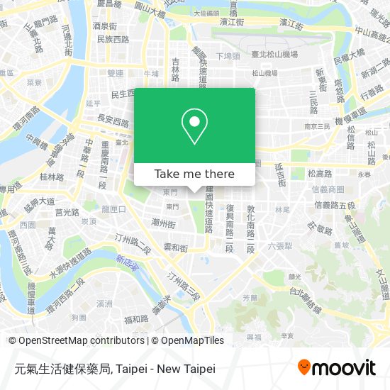 元氣生活健保藥局 map