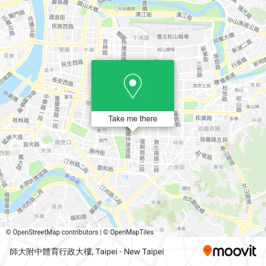 師大附中體育行政大樓地圖