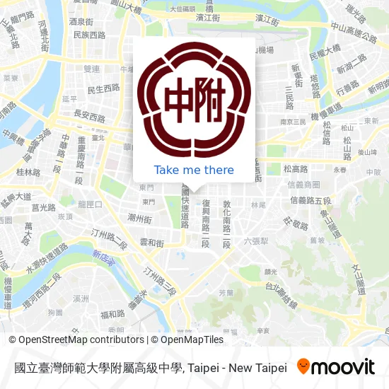 國立臺灣師範大學附屬高級中學地圖