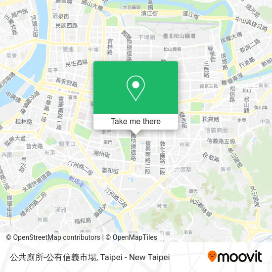 公共廁所-公有信義市場地圖