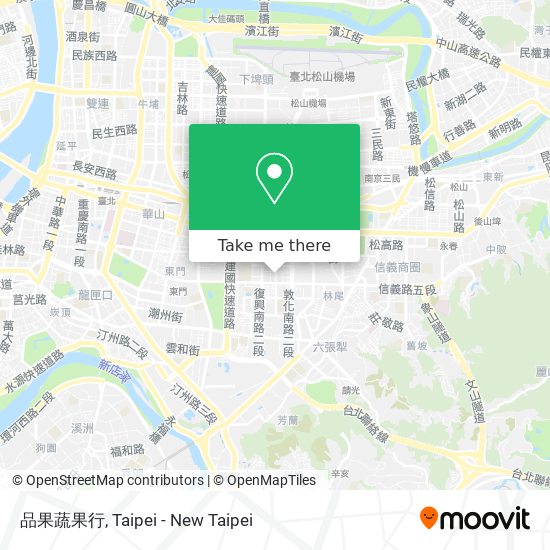 品果蔬果行 map