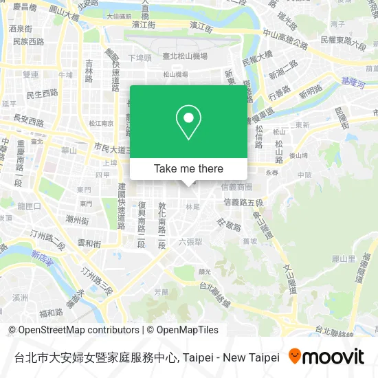 台北巿大安婦女暨家庭服務中心地圖