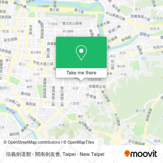 信義劍道館 - 開南劍友會地圖