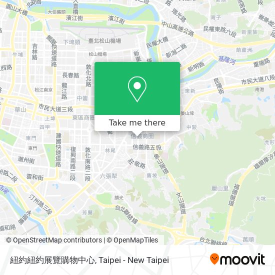紐約紐約展覽購物中心地圖