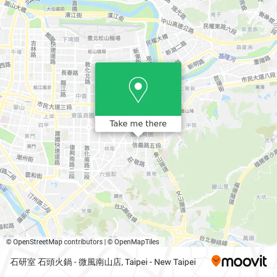 石研室 石頭火鍋 - 微風南山店地圖