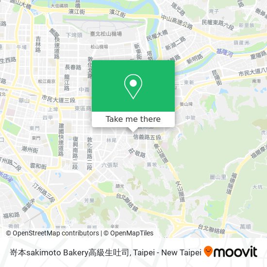 嵜本sakimoto Bakery高級生吐司 map