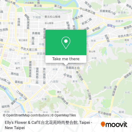 Elly's Flower & Caf'E台北花苑時尚整合館 map