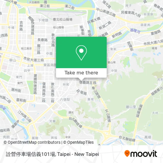 詮營停車場信義101場地圖