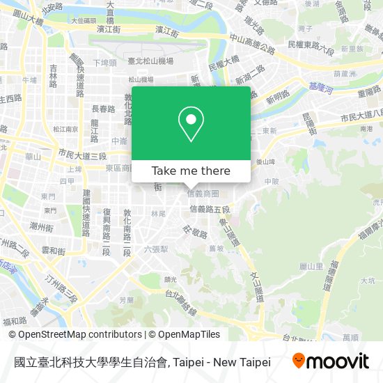 國立臺北科技大學學生自治會地圖