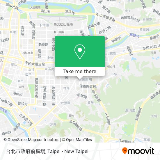 台北市政府前廣場 map