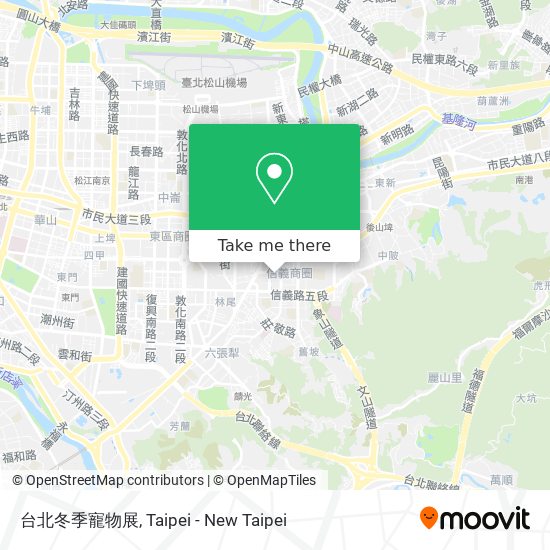 台北冬季寵物展地圖
