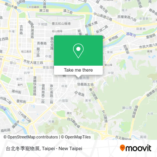 台北冬季寵物展地圖