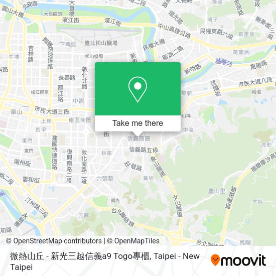 微熱山丘 - 新光三越信義a9 Togo專櫃地圖