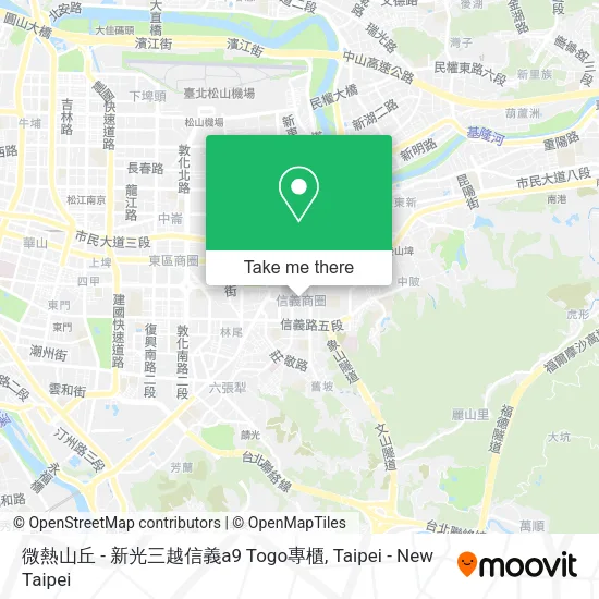 微熱山丘 - 新光三越信義a9 Togo專櫃地圖