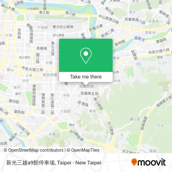 新光三越a9館停車場地圖