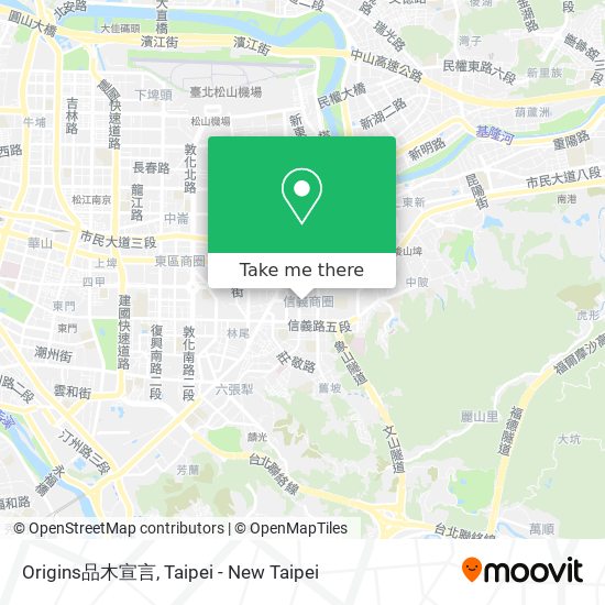 Origins品木宣言 map