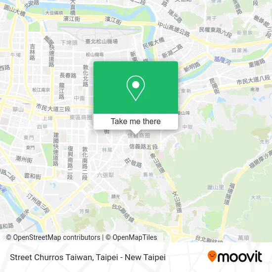 Street Churros Taiwan map