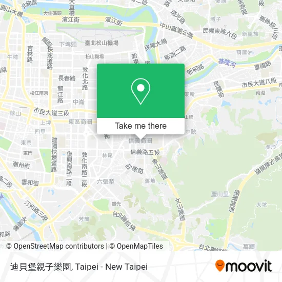 迪貝堡親子樂園地圖