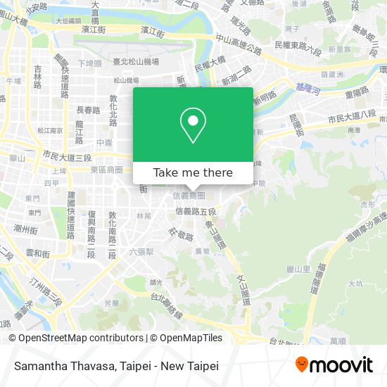 Samantha Thavasa map