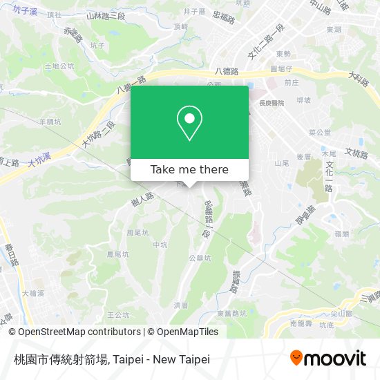 桃園市傳統射箭場地圖