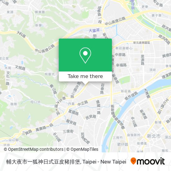 輔大夜市一狐神日式豆皮豬排堡地圖