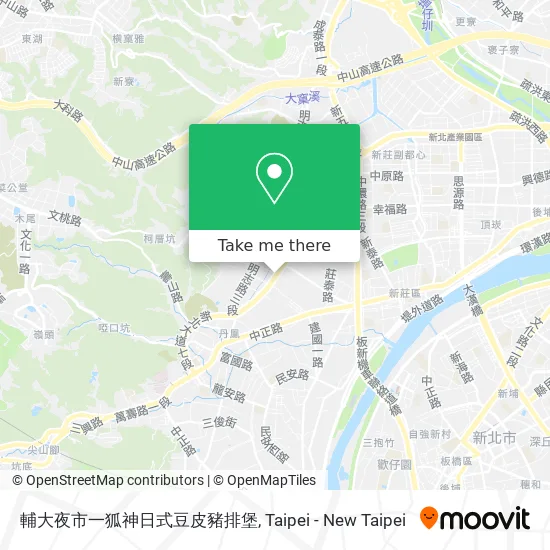 輔大夜市一狐神日式豆皮豬排堡 map