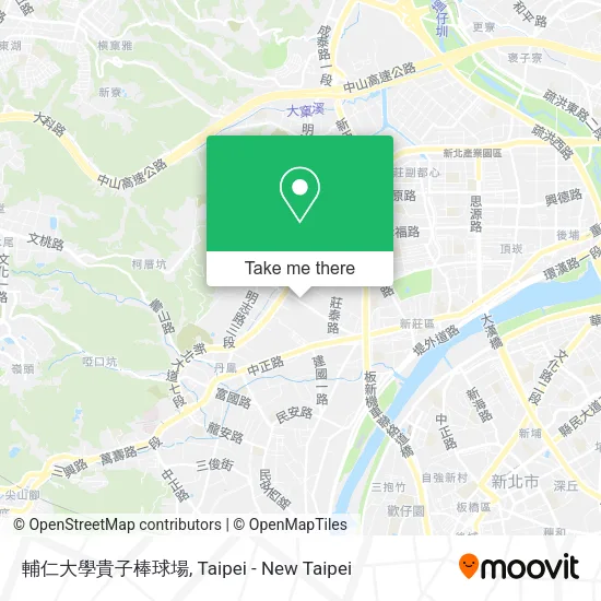 輔仁大學貴子棒球場地圖