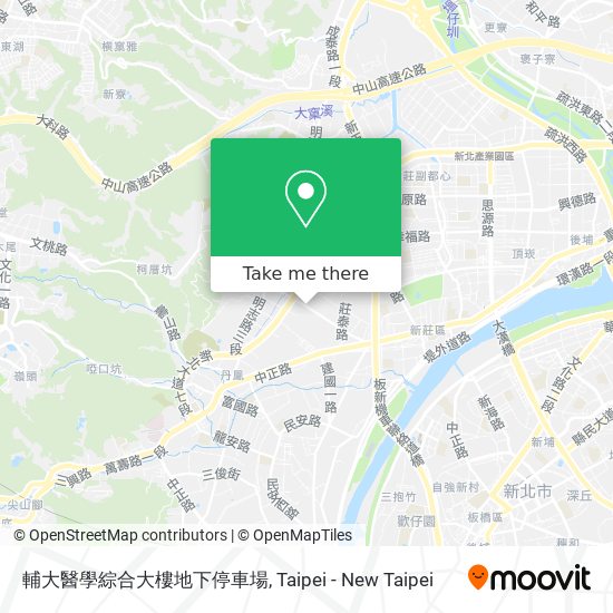 輔大醫學綜合大樓地下停車場 map