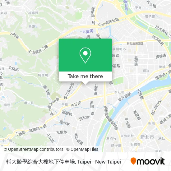 輔大醫學綜合大樓地下停車場 map