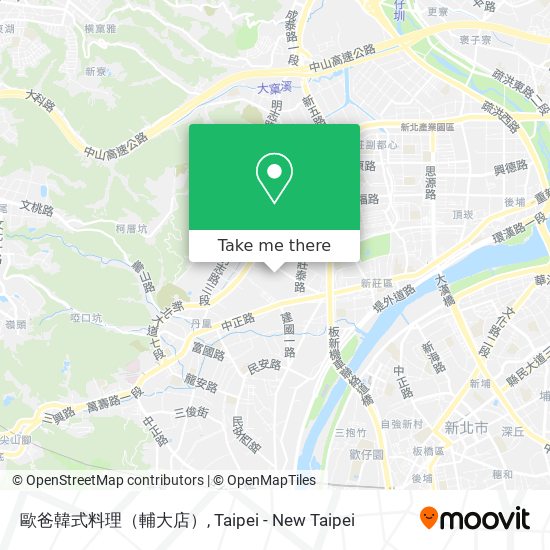 歐爸韓式料理（輔大店） map