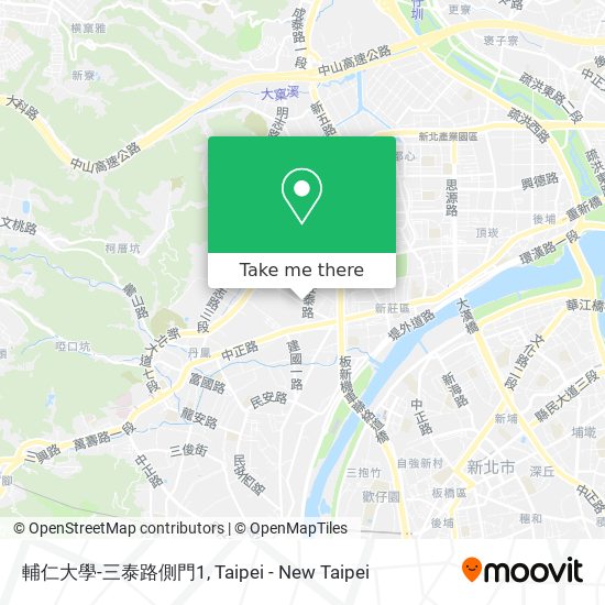 輔仁大學-三泰路側門1 map