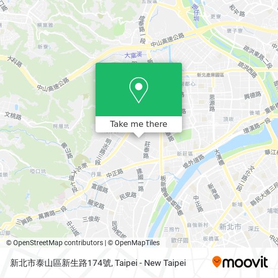 新北市泰山區新生路174號地圖