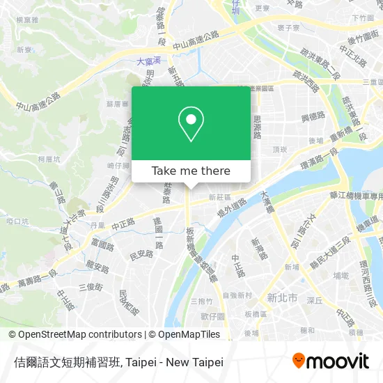 佶爾語文短期補習班地圖