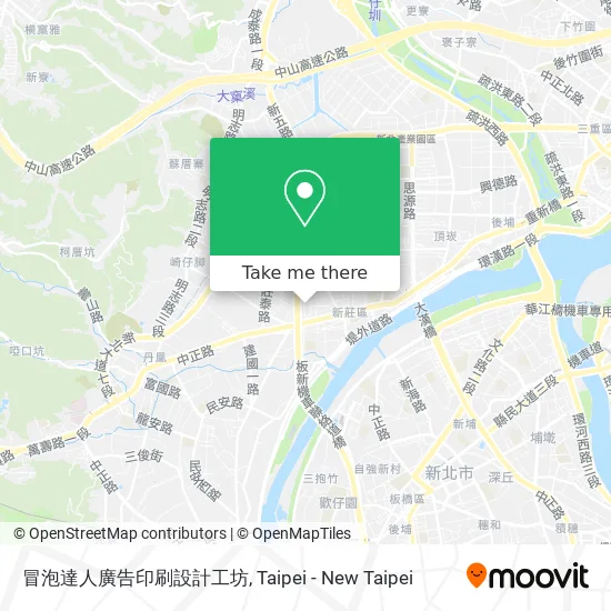 冒泡達人廣告印刷設計工坊地圖