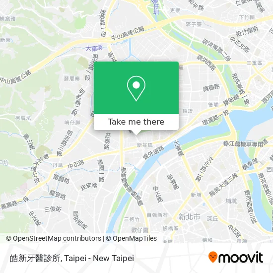 皓新牙醫診所地圖