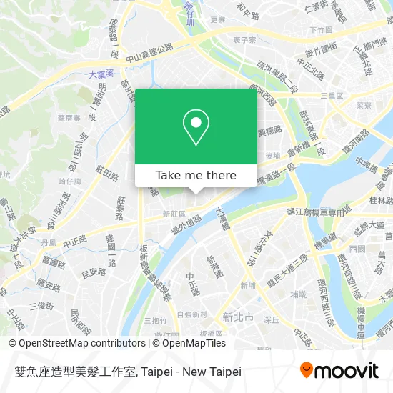 雙魚座造型美髮工作室地圖