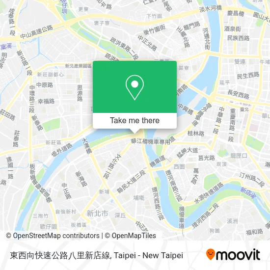 東西向快速公路八里新店線地圖