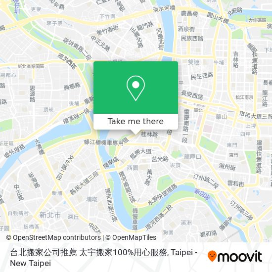 台北搬家公司推薦 太宇搬家100%用心服務地圖