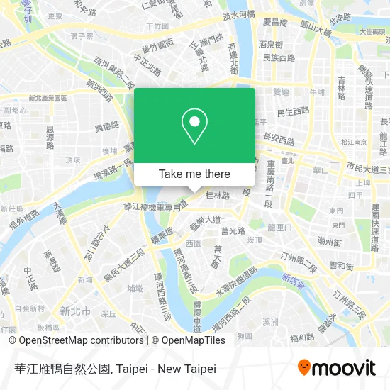 華江雁鴨自然公園地圖