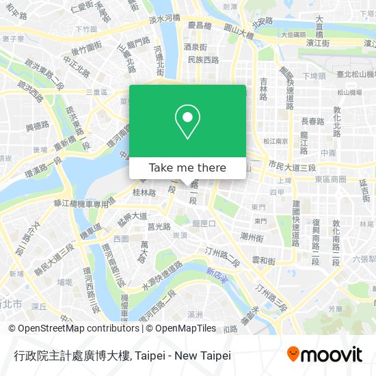 行政院主計處廣博大樓地圖