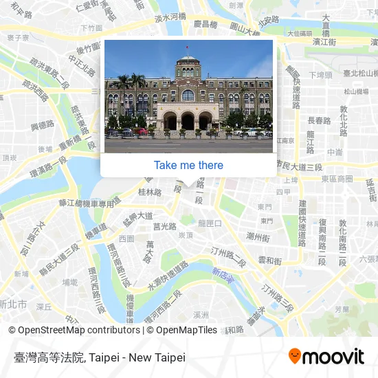 臺灣高等法院地圖