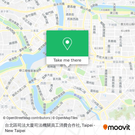 台北區司法大廈司法機關員工消費合作社 map