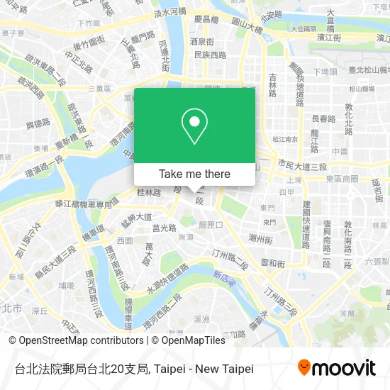 台北法院郵局台北20支局地圖